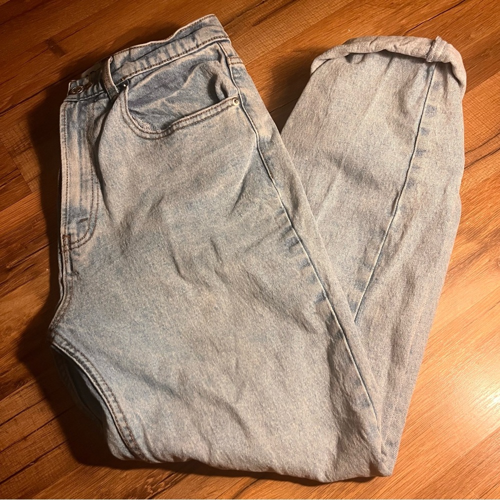 Size 10 Harlow Light Blue High Rise Straight Jeans